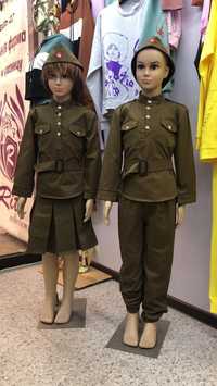 Военные костюмы солдаток для девочек по лучшим ценам. Купить детские военные костюмы на 9 мая.