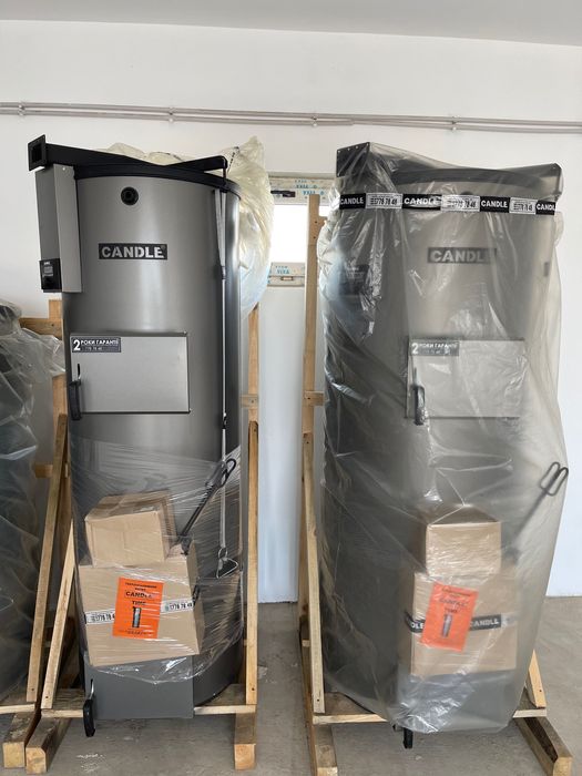Centrala pe lemne tip lumãnare Candle cu automatizare 20,30,35,50 kw