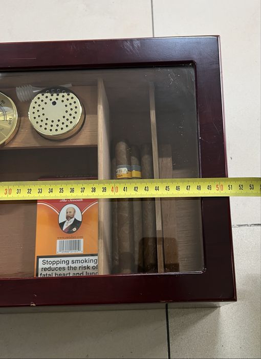 Луксозна дървена кутия за съхранение на пури