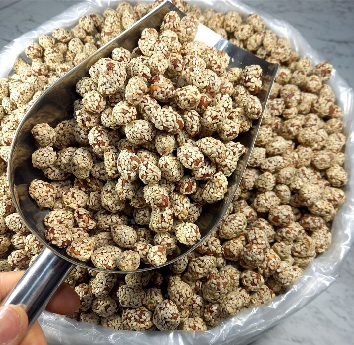 Арахис с кунжутом yer yong'oq kunjutli kunj орехи сухофрукты кунжут