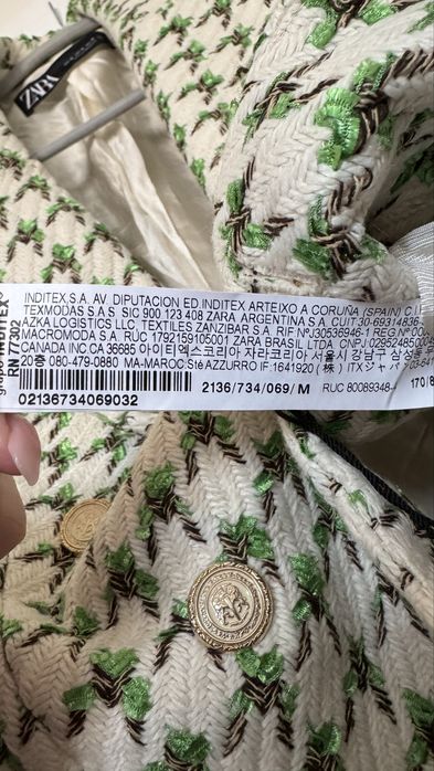 Ново Туид Сако Zara