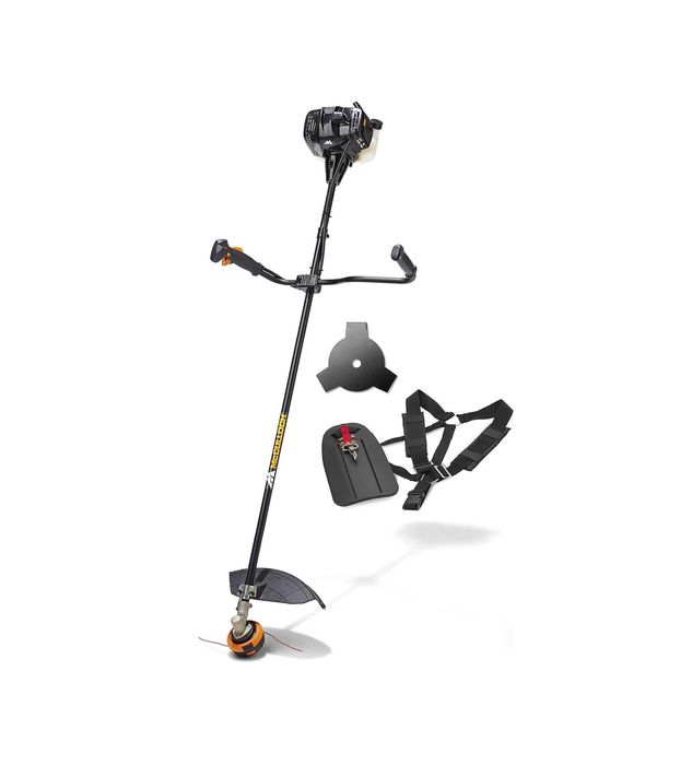 Бензинов тример Mcculloch B33B, 0.9 kW, 1.2 к.с., с корда, нож и самар