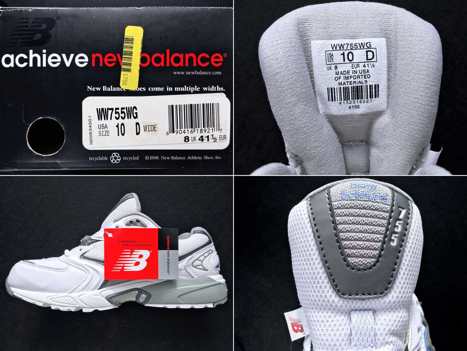 VINTAGE 2000 Made in U.S.A. New Balance® 755 Walkers — 10/8 D (26.5)