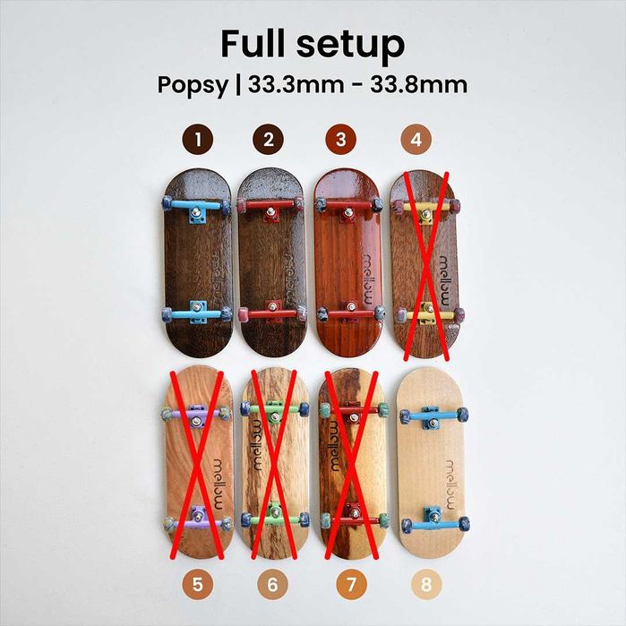 Fingerboard full setup | Placa handmade din lemn