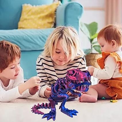 Подвижна 3D играчка скелет на динозавър