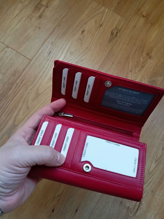 Портмоне, козя кожа, Friedrich Germany, защита за безконтактни карти