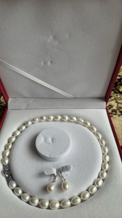 Натуральное жемчужное ожерелье