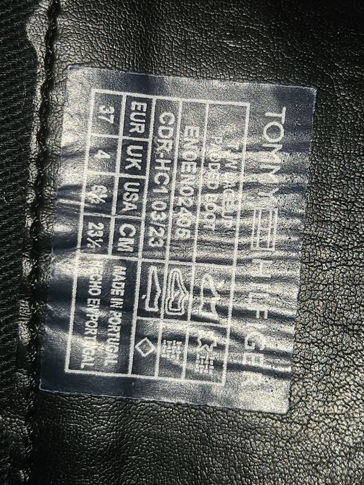 Vand bocanci de dama Tommy Hilfiger  37 piele naturala cu textil