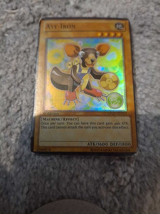 Yu-Gi-Oh! TCG card "Aye-Iron."