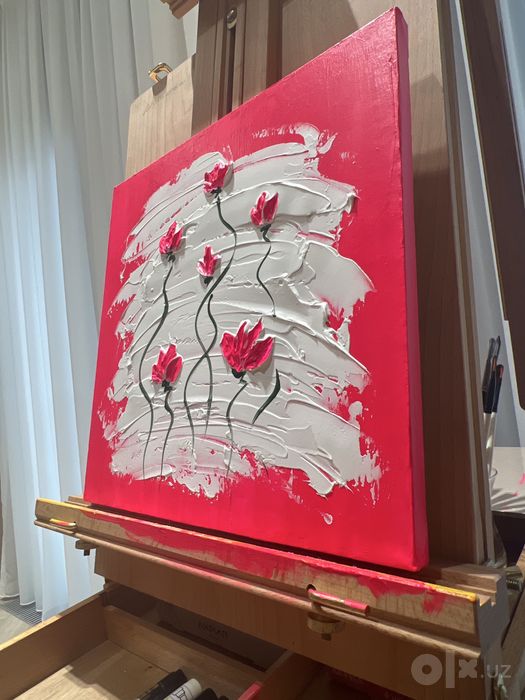 «Neon Flowers» - Картина для интерьера