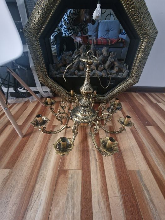 Люстры хрустальные в золоте и бронзовые