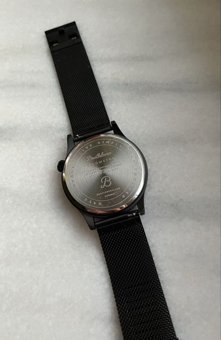 Ceas bratleboro negru, milanese strap