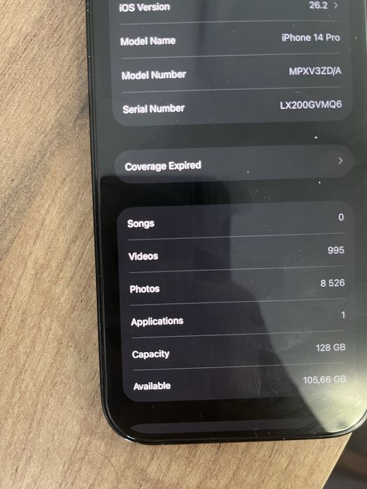 Iphone 14 pro 128gb space black