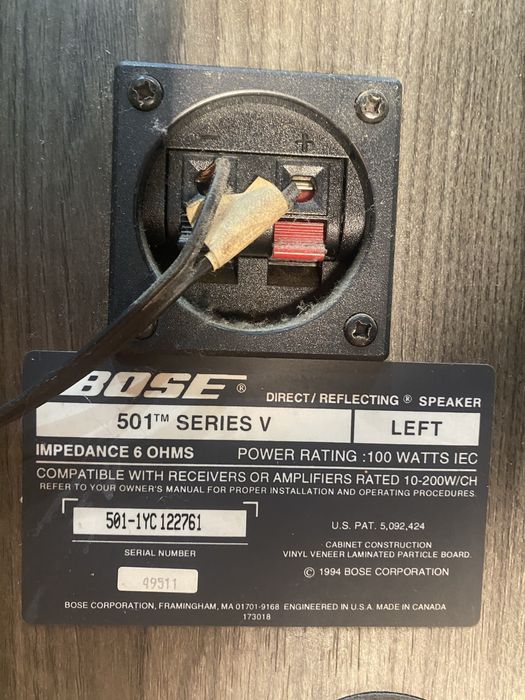 Тонколони Bose 501 series V Direct Reflecting Speaker