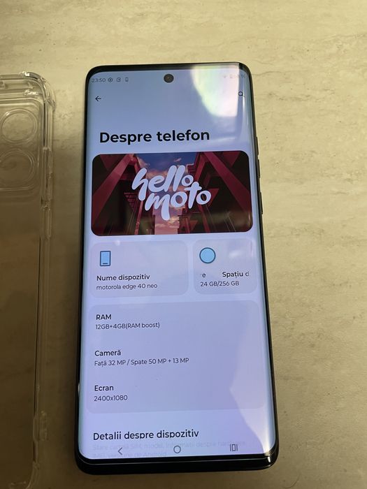 Motorola Edge 40 Neo, Dual SIM, 256GB, 12GB RAM, 5G, Caneel Bay