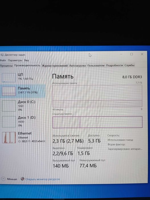 SSD 128gb HDD 1tb   ...