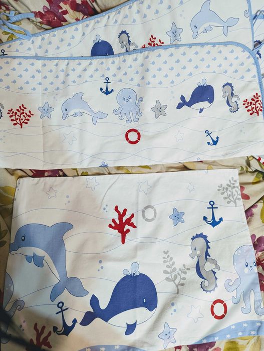 Сет спално бельо за бебе комплект organic