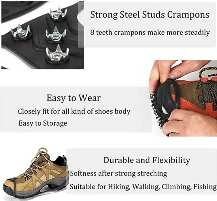 Котки с 8 зъба за лед и сняг I За града, преходи, пътеки