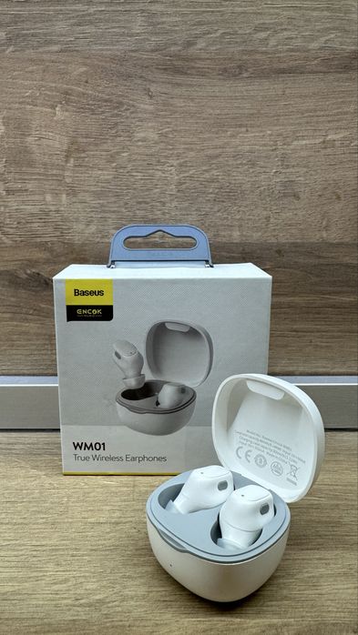 Продават се Baseus Encok WM01 TWS безжични Bluetooth слушалки – бели