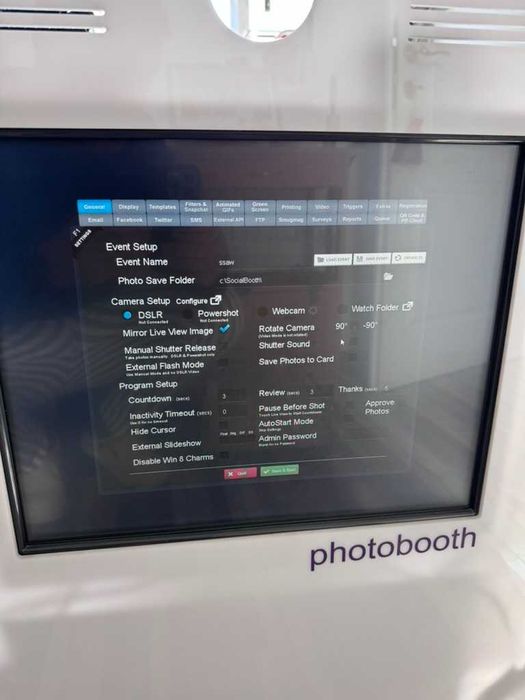 Carcasă Photobooth Profesională (Cabină Foto) – Structură Premium (Fără DSLR/Imprimantă)