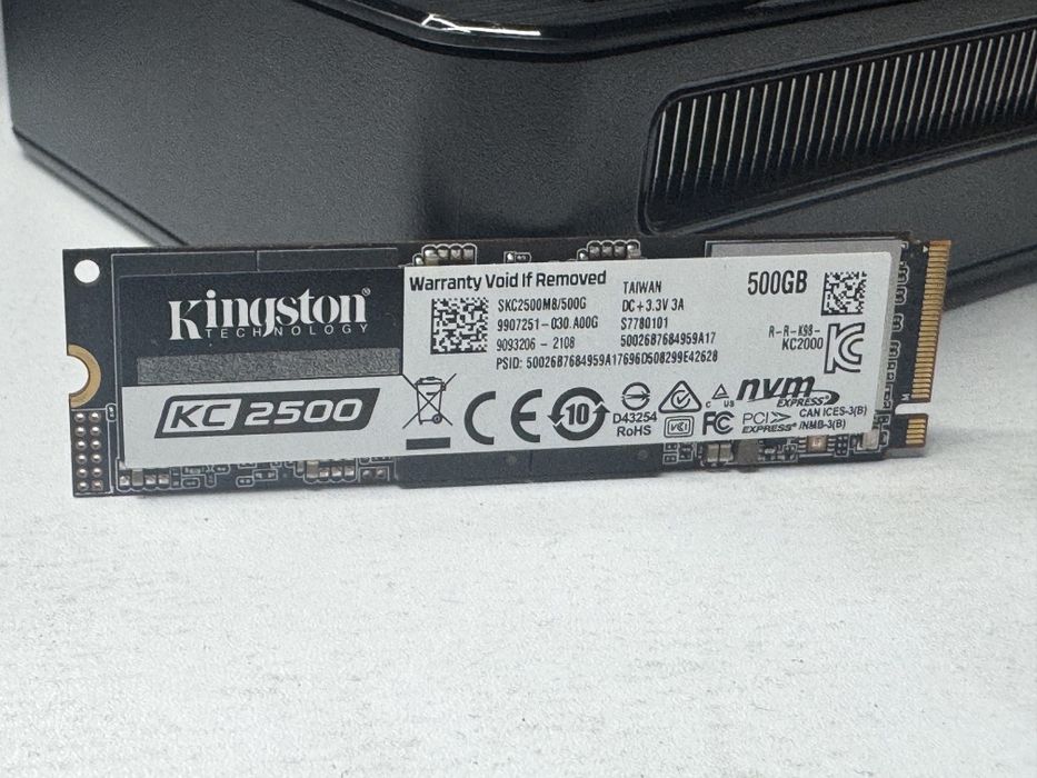 SSD 500GB NVMe M.2
