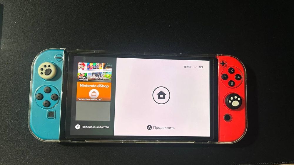 Nintendo Switch OLED (прошитый) • Состояние как новый