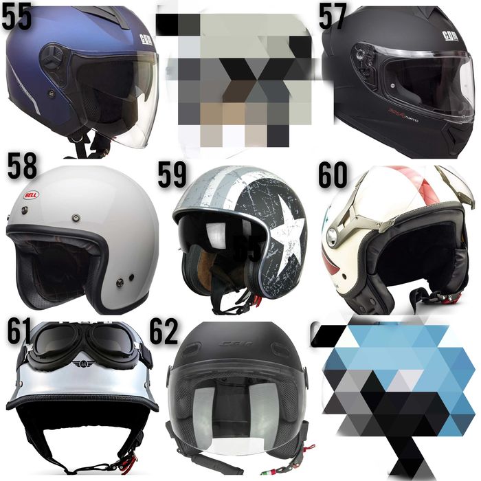 Каски за мотори, разнообразие от модели, цени в описанието