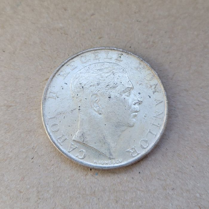Moneda veche argint România 250 de lei 1939.