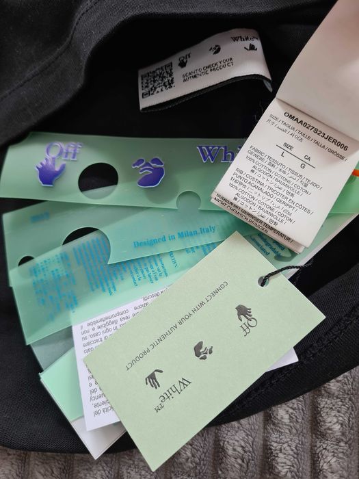 Tricou Off White Opposite Black, Marimi L XL, XXL, Premium, Unisex