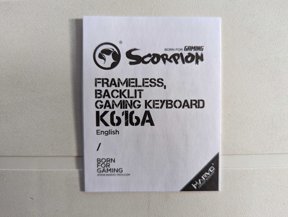 Чисто нова светеща клавиатура Scorpion