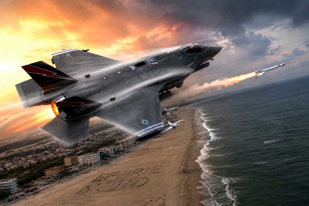 Macheta avion metalica F-35I Lightning II scara 1:72 22cm