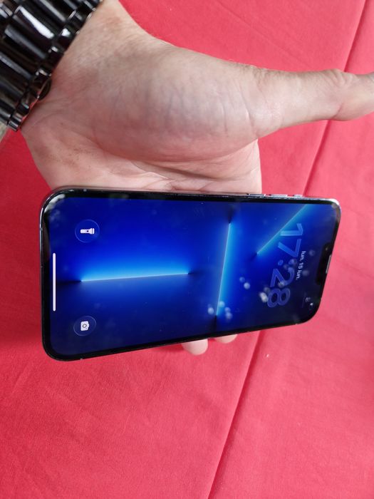 -Iphone 13Pro Max ca Nou Blue 128Gb, 6Ram Bat: 100% ireprosabil stare perfecta poze reale doar telefonul nici o restrictie