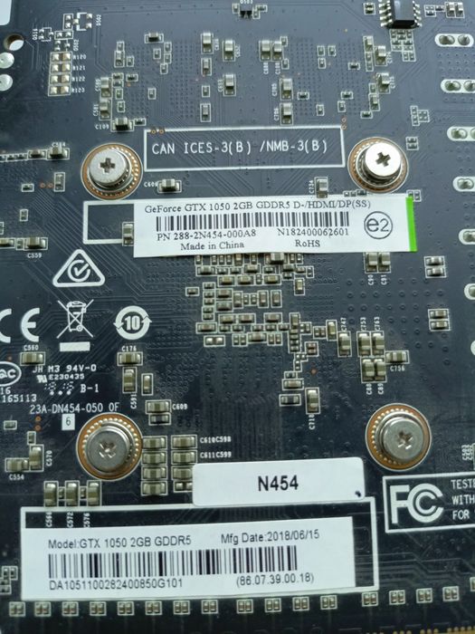 Видеокарта GTX 1050