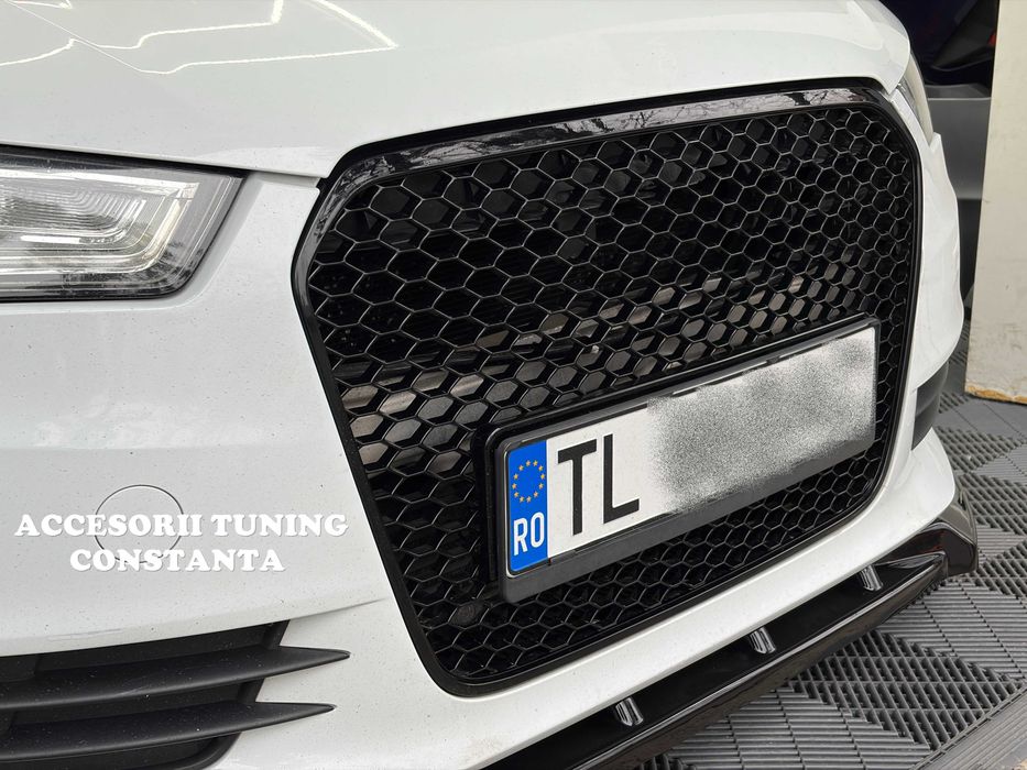 Grila Centrala Fagure Audi A6 C7 4G (2011-2014) Negru Lucios