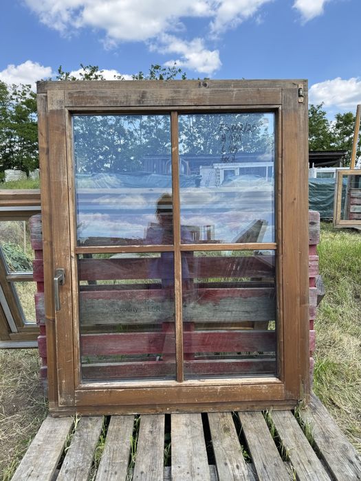 FEREASTRA LEMN Antichizat cabana rustic traditional geam termopan