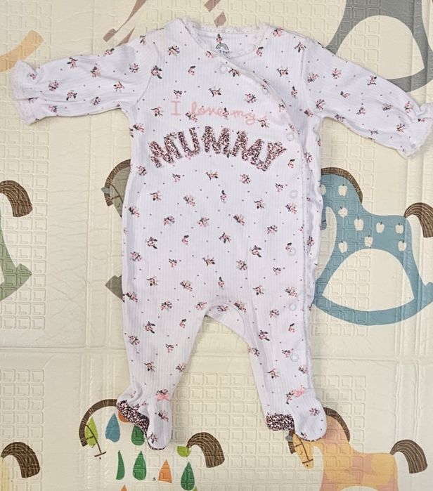 Vand pijama tip salopeta pentru fete, set de 5, marimea 62