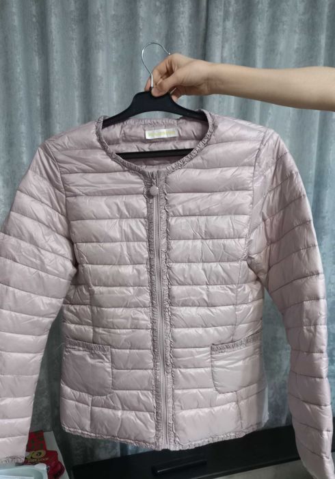 Geaca femei, culoare roz pudrat, marime L-XL