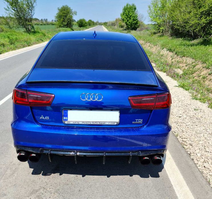 Дифузьор за задна броня Maxton design за Audi A6/S6 C7 (2014-2017)