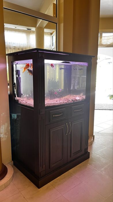 Аквариум 200 л с шкаф