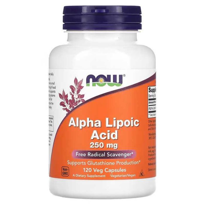 NOW Foods NOW Alpha Lipoic Acid альфа-липоевая кислота алфа alfa