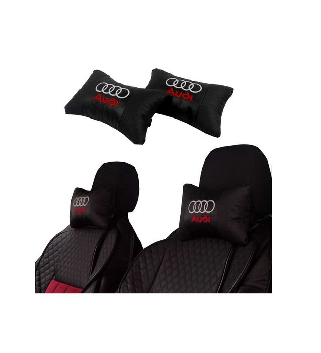 възглавнички за автомобил Audi Ауди бродирани Кожа 2 броя
