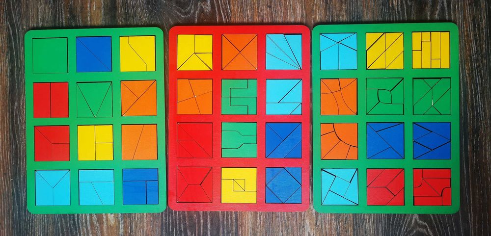 Квадраты Никитина 3 шт.