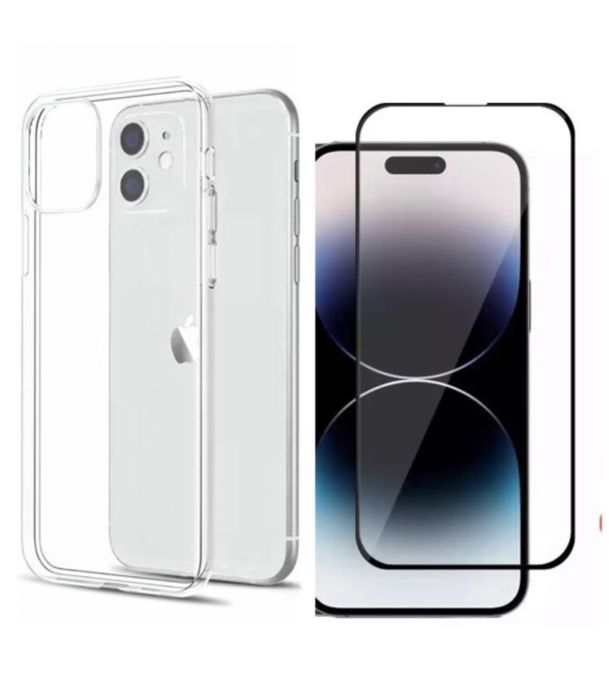 Iphone 14/15/16E/PRO/MAX/PLUS Husa TPU Case 0.2MM + Folie Sticla Safe