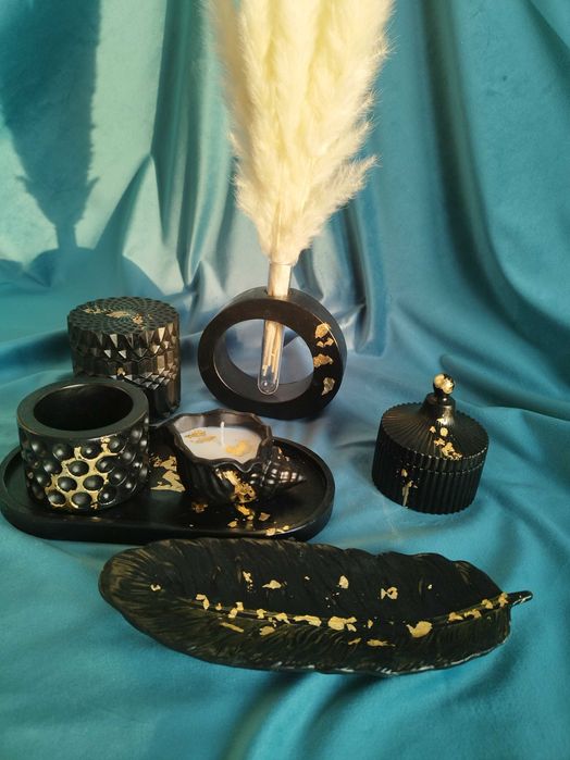 Кашпо ручной работы (гипс)