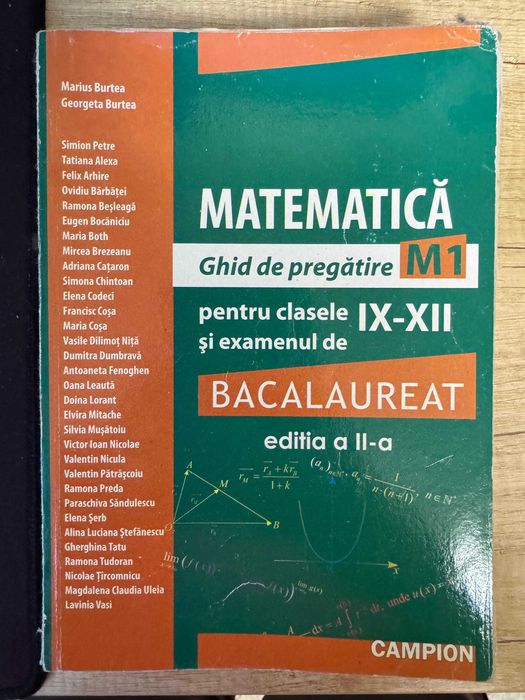 Carti Matematica Liceu - Marius si Georgeta Burtea