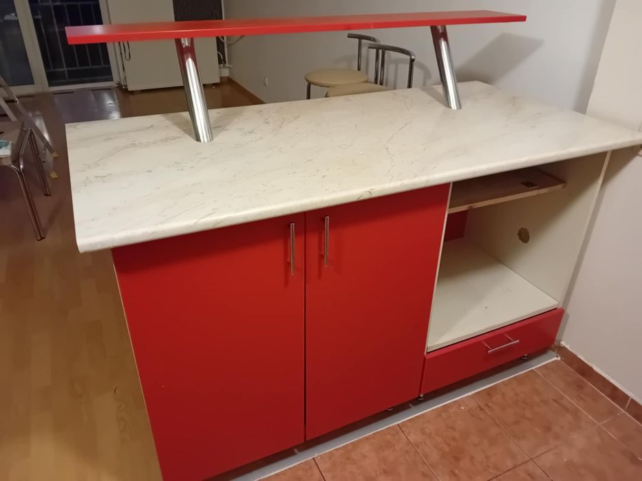 Bar de bucătărie cu 2 scaune