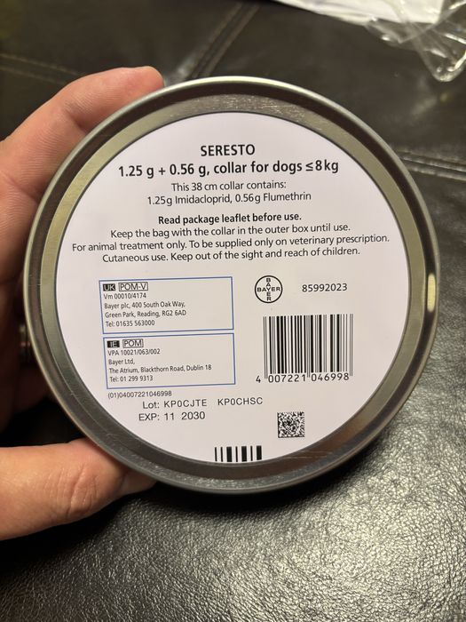 Нашийник за кучета под 8кг кърлежи комари бълхи