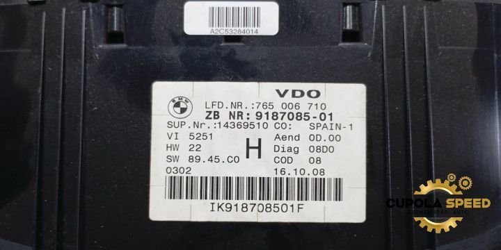 Ceasuri bord High cluster (de Europa) 9187085-01 BMW Seria 3 E91 [200