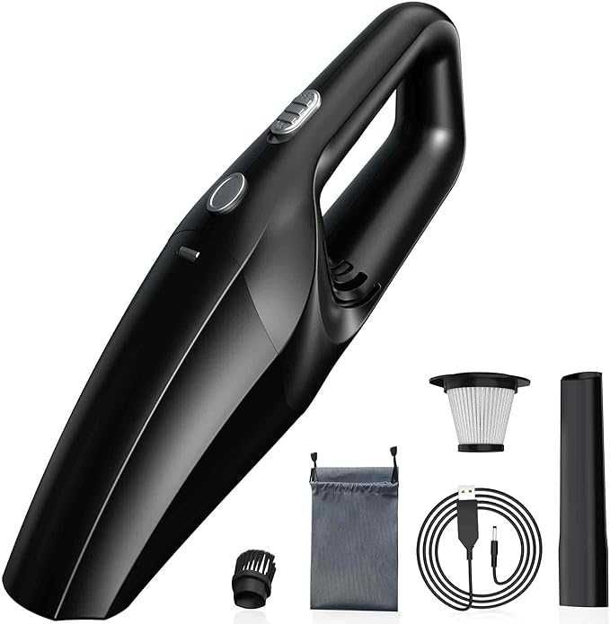 Aspirator de mana fara fir Temola, filtru hepa , incarcare rapida