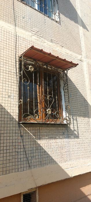 Решётка на окнах, Решётка и Казырков